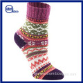 Yhao Vintage Style Cotton Socks Knitting Wool Warm Winter Crew Socks